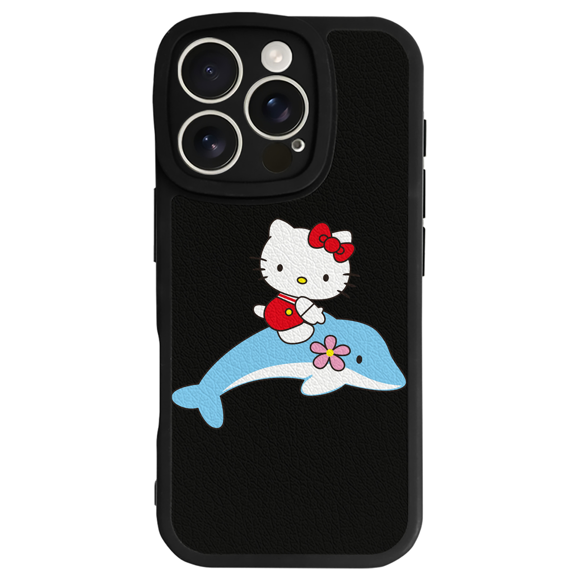 （画像用） Hello Kitty ハローキティ 【iPhone 16シリーズ対応】シリコンスマホケース（レザー調） 材質：シリコン